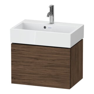 Duravit Waschtischunterschrank Compact L-Cube 58,4x39,1x39,4cm, 1 AZ, wand, Nussb dkl.