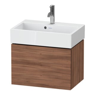Duravit Waschtischunterschrank Compact L-Cube 58,4x39,1x39,4cm, 1 AZ, wandhängend, Nussb Nat