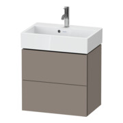 Duravit Waschtischunterschrank Compact L-Cube 58,4x39,1x54,4cm, 2 La, wandhängend, bas. ma