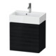 Duravit Waschtischunterschrank Compact L-Cube 58,4x39,1x54,4cm, 2 La, wandhängend, Ei sw-1