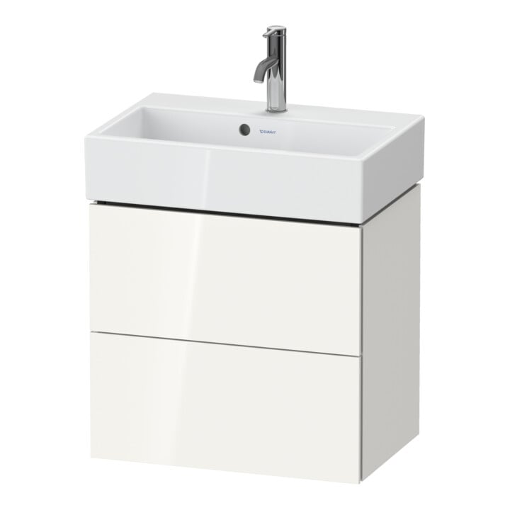 Duravit Waschtischunterschrank Compact L-Cube 58,4x39,1x54,4cm, 2 La, wandhängend, graph ma