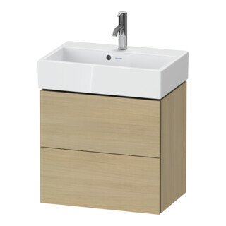 Duravit Waschtischunterschrank Compact L-Cube 58,4x39,1x54,4cm, 2 La, wandhängend, med. Ei