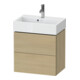 Duravit Waschtischunterschrank Compact L-Cube 58,4x39,1x54,4cm, 2 La, wandhängend, med. Ei-1