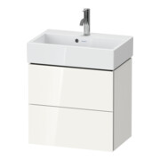 Duravit Waschtischunterschrank Compact L-Cube 58,4x39,1x54,4cm, 2 La, wandhängend, we hgl-1