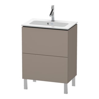 Duravit Waschtischunterschrank Compact L-Cube 62x39,1cm, bas. matt, 2 Auszüge, stehend