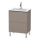Duravit Waschtischunterschrank Compact L-Cube 62x39,1cm, bas. matt, 2 Auszüge, stehend-1