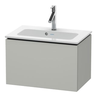 Duravit Waschtischunterschrank Compact L-Cube 62x39,1cm, betongr ma, 1 Ausz., wandhängend