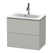Duravit Waschtischunterschrank Compact L-Cube 62x39,1cm, betongr ma, 2 Schub., wandhängend-1