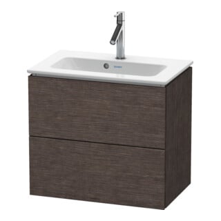 Duravit Waschtischunterschrank Compact L-Cube 62x39,1cm, Ei dkl. geb., 2 Schub., wandhängend