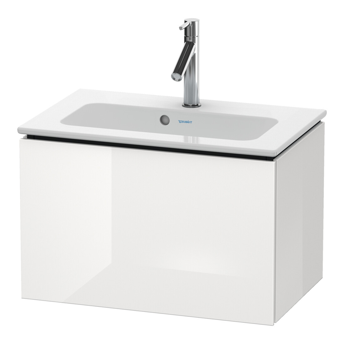 Duravit Waschtischunterschrank Compact L-Cube 62x39,1cm, Ei marm., 1 Ausz., wandhängend