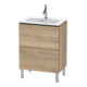 Duravit Waschtischunterschrank Compact L-Cube 62x39,1cm, Ei marm., 2 Auszüge, stehend-1