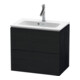 Duravit Waschtischunterschrank Compact L-Cube 62x39,1cm, Ei sw, 2 Schubk., wandhängend-1