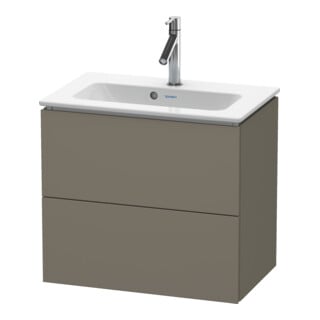 Duravit Waschtischunterschrank Compact L-Cube 62x39,1cm, f Gr s-matt, 2 Schub., wandhängend