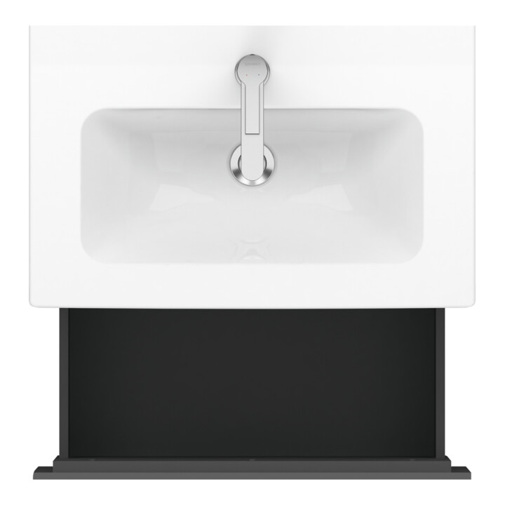 Duravit Waschtischunterschrank Compact L-Cube 62x39,1cm, graph ma, 1 Ausz., wandhängend