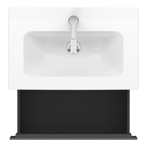 Duravit Waschtischunterschrank Compact L-Cube 62x39,1cm, graph ma, 1 Ausz., wandhängend