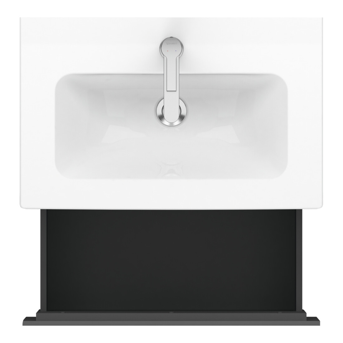 Duravit Waschtischunterschrank Compact L-Cube 62x39,1cm, graph ma, 1 Ausz., wandhängend