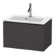 Duravit Waschtischunterschrank Compact L-Cube 62x39,1cm, graph matt, 1 Ausz., wandhängend-1