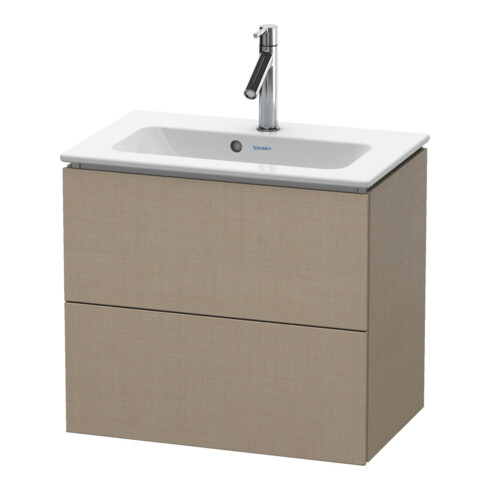 Duravit Waschtischunterschrank Compact L-Cube 62x39,1cm, lei, 2 Schub., wandhängend