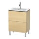 Duravit Waschtischunterschrank Compact L-Cube 62x39,1cm, med. Ei, 2 Auszüge, stehend-1