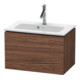 Duravit Waschtischunterschrank Compact L-Cube 62x39,1cm, Nussb dkl., 1 Ausz., wandhängend-1