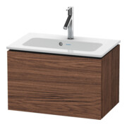 Duravit Waschtischunterschrank Compact L-Cube 62x39,1cm, Nussb dkl., 1 Ausz., wandhängend