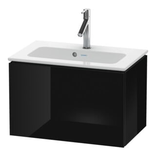 Duravit Waschtischunterschrank Compact L-Cube 62x39,1cm, sw hgl, 1 Auszug, wandhängend