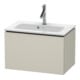 Duravit Waschtischunterschrank Compact L-Cube 62x39,1cm, Tau ma, 1 Auszug, wandhängend-1