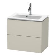 Duravit Waschtischunterschrank Compact L-Cube 62x39,1cm, Tau ma, 2 Schub., wandhängend