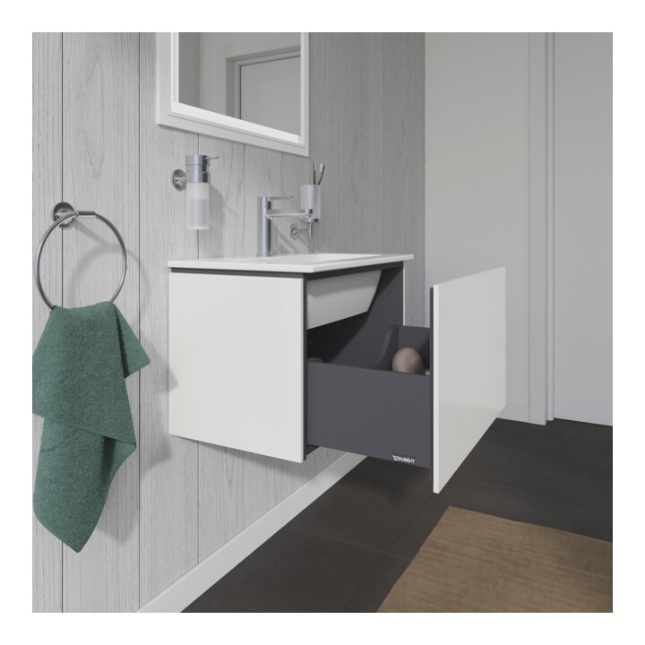 Duravit Waschtischunterschrank Compact L-Cube 62x39,1cm, we. hgl, 1 Ausz., wandhängend