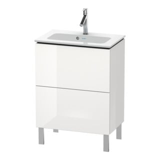 Duravit Waschtischunterschrank Compact L-Cube 62x39,1cm, we. hgl, 2 Auszüge, stehend