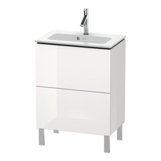 Duravit Waschtischunterschrank Compact L-Cube 62x39,1cm, we. hgl, 2 Auszüge, stehend