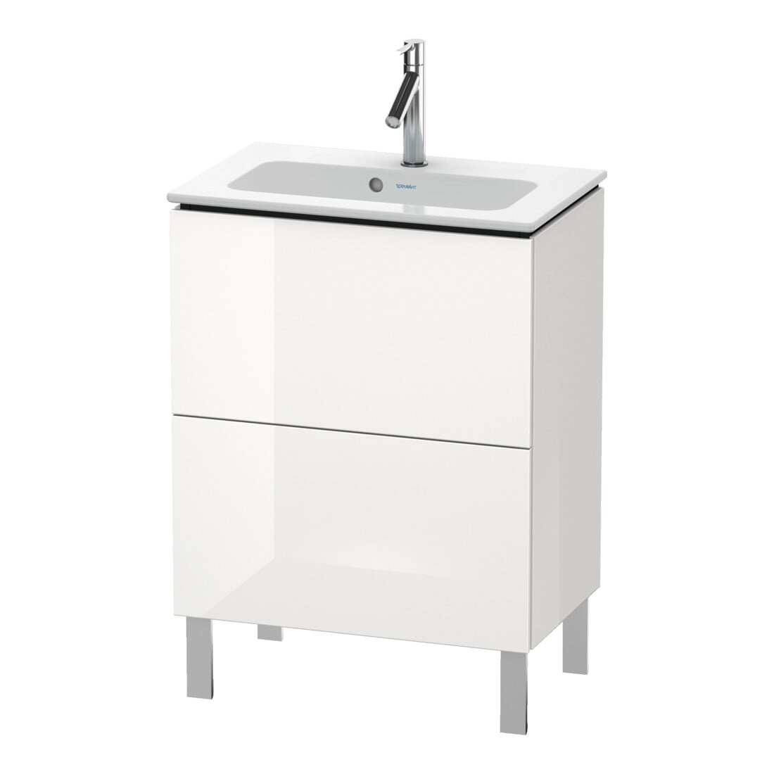 Duravit Waschtischunterschrank Compact L-Cube 62x39,1cm, we. hgl, 2 Auszüge, stehend
