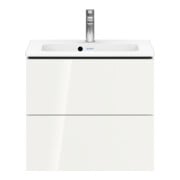 Duravit Waschtischunterschrank Compact L-Cube 62x39,1cm, we. hgl, 2 Schub., wandhängend-5
