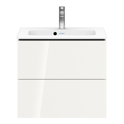 Duravit Waschtischunterschrank Compact L-Cube 62x39,1cm, we. hgl, 2 Schub., wandhängend