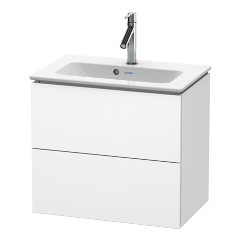 Duravit Waschtischunterschrank Compact L-Cube 62x39,1cm, we. ma, 2 Schub., wandhängend