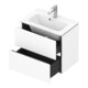 Duravit Waschtischunterschrank Compact L-Cube 62x39,1cm, we. ma, 2 Schub., wandhängend