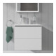 Duravit Waschtischunterschrank Compact L-Cube 62x39,1cm, we. ma, 2 Schub., wandhängend