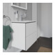 Duravit Waschtischunterschrank Compact L-Cube 62x39,1cm, we. ma, 2 Schub., wandhängend