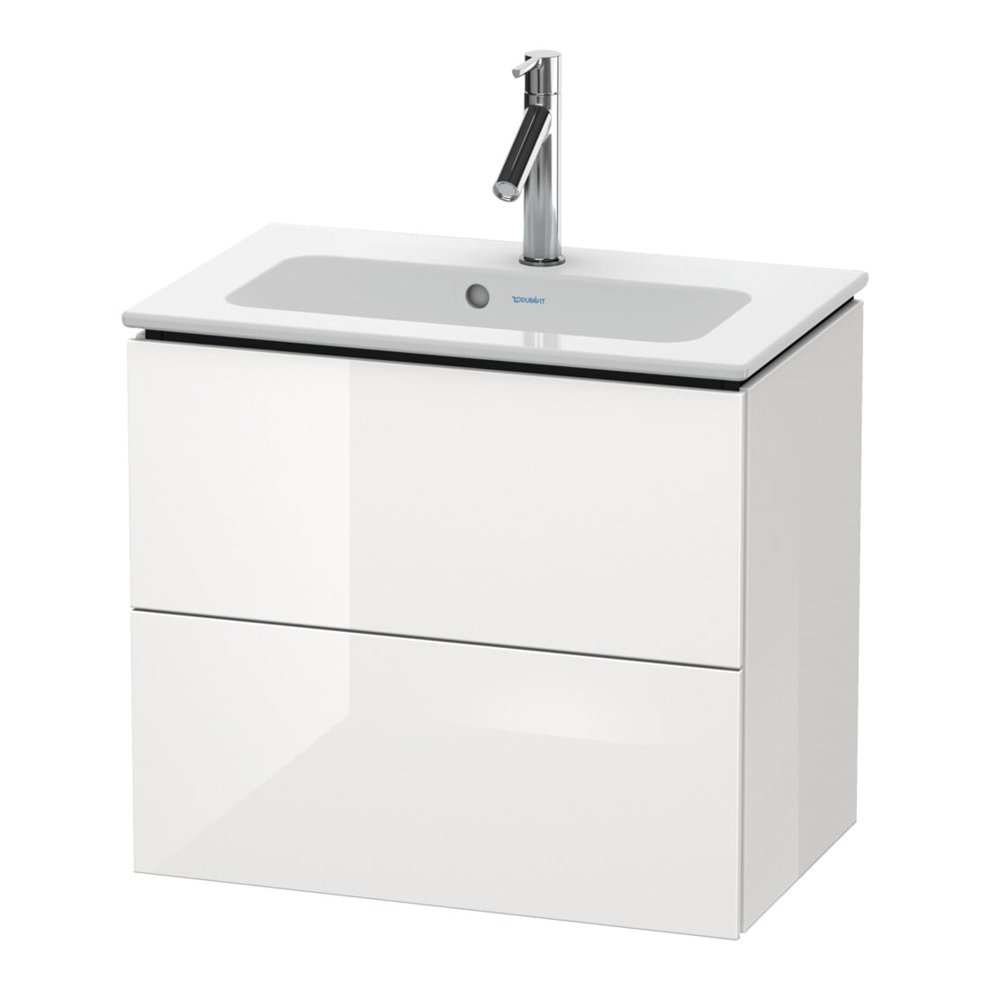 Duravit Waschtischunterschrank Compact L-Cube 62x39,1cm, we. matt, 2 Schub., wandhängend