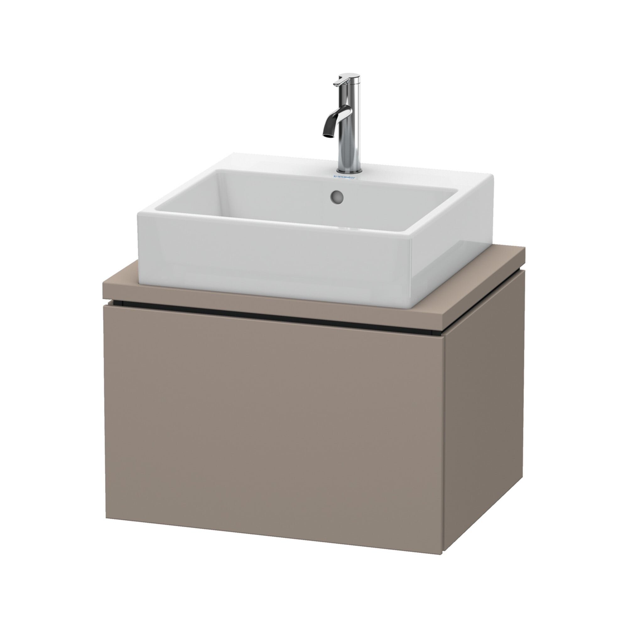 Duravit Waschtischunterschrank Compact L-Cube 62x47,7cm, bas. ma, f Konsole, 1 Auszug