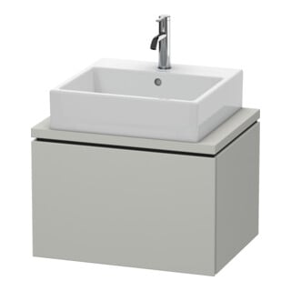 Duravit Waschtischunterschrank Compact L-Cube 62x47,7cm, betongr ma, f Kons, 1 Auszug