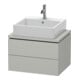 Duravit Waschtischunterschrank Compact L-Cube 62x47,7cm, betongr ma, f Kons, 2 Schub.-1