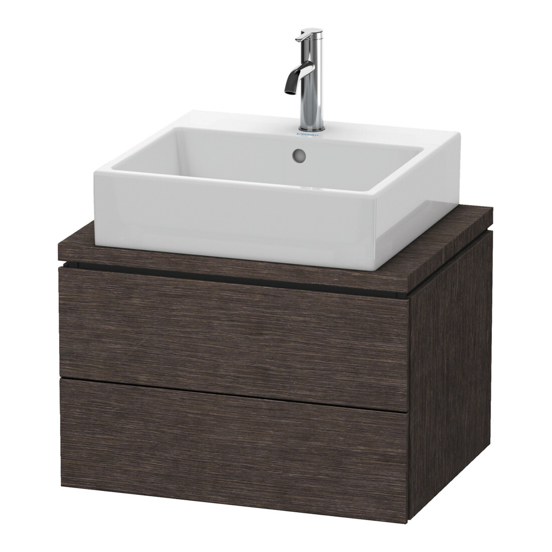 Duravit Waschtischunterschrank Compact L-Cube 62x47,7cm, E dkl. geb., f Kons, 2 Schub.