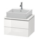 Duravit Waschtischunterschrank Compact L-Cube 62x47,7cm, E dkl. geb., f Kons, 2 Schub.