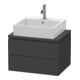 Duravit Waschtischunterschrank Compact L-Cube 62x47,7cm, graph ma, f Kons, 2 Schub.-1