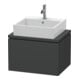 Duravit Waschtischunterschrank Compact L-Cube 62x47,7cm, graph ma, f Konsole, 1 Auszug-1