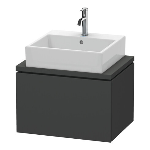 Duravit Waschtischunterschrank Compact L-Cube 62x47,7cm, graph ma, f Konsole, 1 Auszug