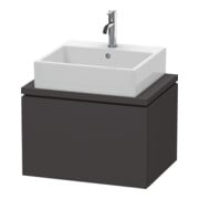 Duravit Waschtischunterschrank Compact L-Cube 62x47,7cm, graph matt, f Kons, 1 Auszug-1