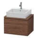 Duravit Waschtischunterschrank Compact L-Cube 62x47,7cm, Nussb dkl., f Kons, 1 Auszug-1