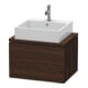 Duravit Waschtischunterschrank Compact L-Cube 62x47,7cm, Nussb geb., f Kons, 2 Schub.-1